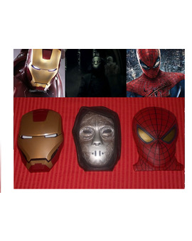 Mis ediciones máscara (Iron Man - Mortifago y Spider-man)