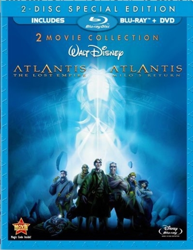 Atlantis: The Lost Empire / Atlantis: Milo's Return Blu-ray		 Three-Disc Special Edition / Blu-ray + DVD