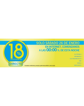 ECI Mañana 18% descuento