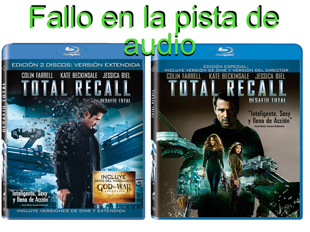 Total Recall 2012 - fallo en el audio ¿?¿?