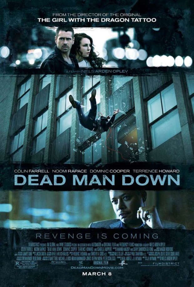 'Dead Man Down': la peli de Colin Farrell y Noomi Rapace ya tiene cartel