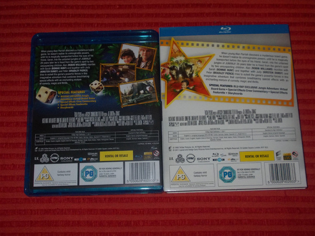 Jumanji [Reino Unido] [Blu-ray] - Contraportada