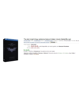 Oferta:The dark knight trilogy (edizione tiratura limitata) (+book) [Italia] [Blu-ray]