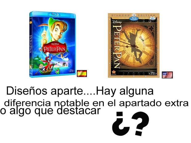 Pregunta: Diferencias en la edición blu-ray Peter Pan