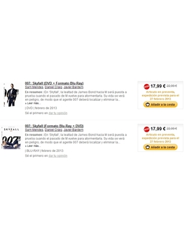 Fnac:Skyfall: -10% adicional en pre-reservas