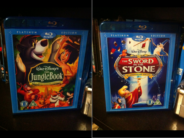 Fan Made:Ediciones platino en blu ray de "Merlin el encantador" y "El Libro de la Selva"