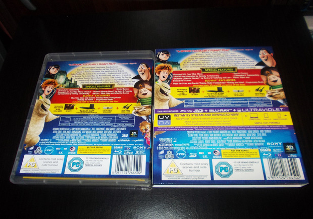 Hotel Transylvania (Blu-ray 3D + 2D ) [UK] - Contraportada -