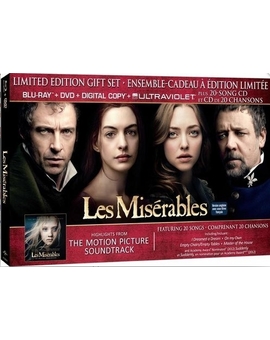 Les Misérables Blu-ray		 Wal-Mart Exclusive / Exclusive Bonus CD / Blu-ray + DVD + CD + UV Digital Copy