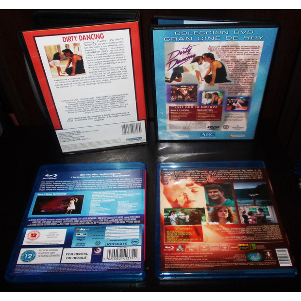 Dirty Dancing Collection (VHS-DVD-BLU-RAY`S) -Contraportadas-