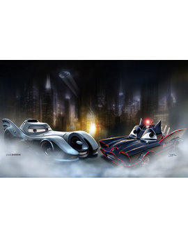 Batcar meets Batmobile