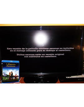 Blu-ray: La Princesa Prometida."Curiosidad versión extendida"