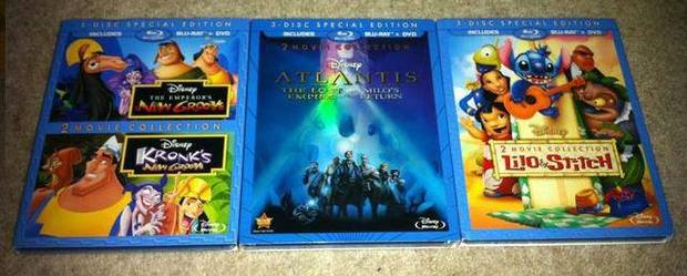 Primera foto física de "El Emperador y sus locuras", "Arlantis el imperio perdido" y "Lilo y Stitch"