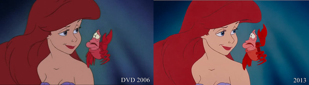 "La Sirenita" comparativa (imagen)