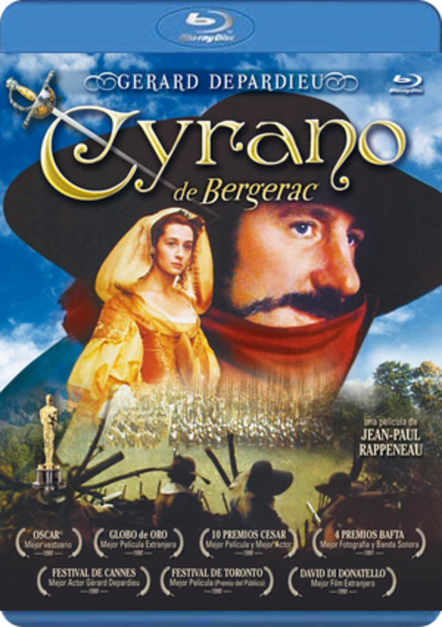 Caratula Blu-ray  peliculas blu ray Comprar CYRANO DE BERGERAC (BLU-RAY) Ampliar frontal CYRANO DE BERGERAC (Fecha 17/07/2013)