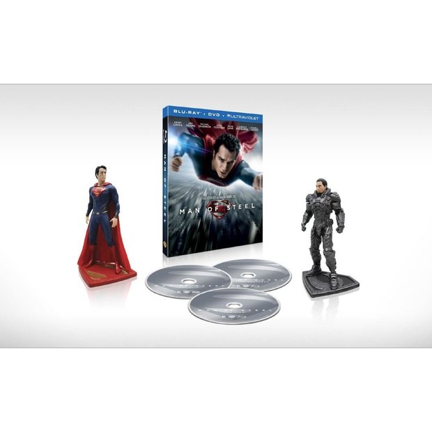 Man of Steel Collectible Figurines Gift Set (Blu-ray + DVD + Ultra Violet Combo)