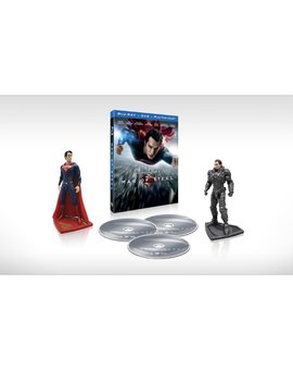 Man of Steel Collectible Figurines Gift Set (Blu-ray + DVD + Ultra Violet Combo)