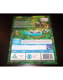 The Jungle Book - Zavvi Exclusive Limited Edition Steelbook Blu-ray -UK- / Contraportada (cartón)