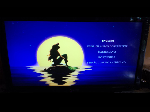 Idiomas blu-ray La Sirenita (Edición UK)