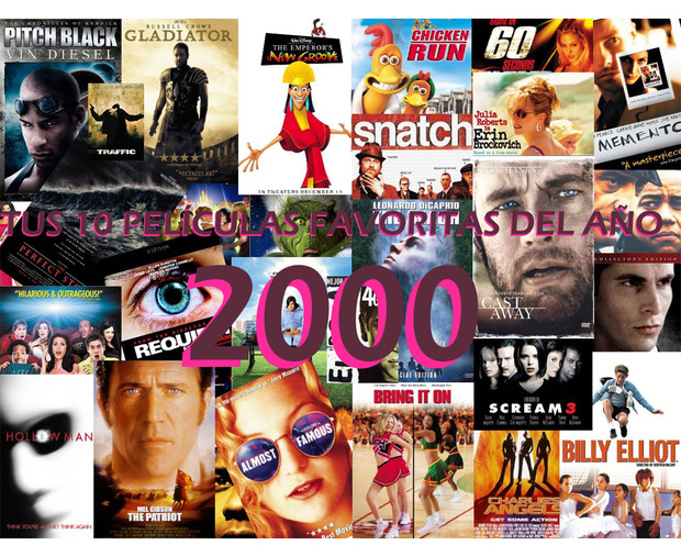 Tus 10 películas favoritas del año 2000