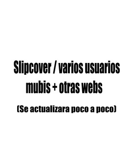 Links de descargas (Slipcover) - (Se actualizara poco a poco)......