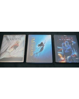 The Rocketeer Tron and Little Mermaid Zavvi Exclusive Steelbooks