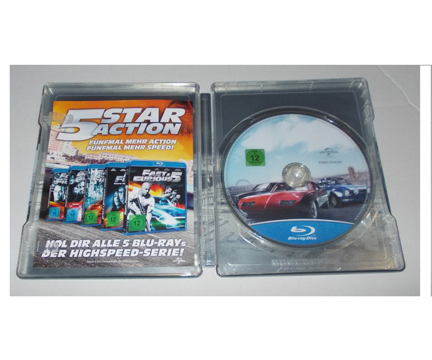 Fast & Furious 6 SteelBook (Alemania) - Interior disco