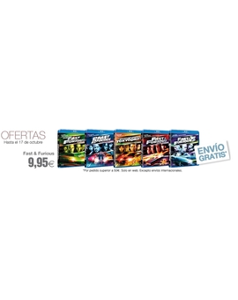Fast & Furious (pelis por separado 1-5 ) oferta ECI 9,95€
