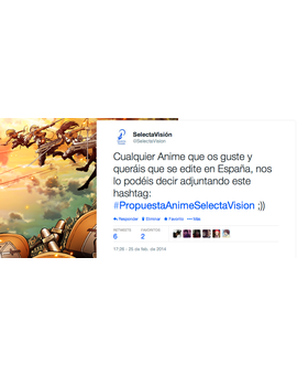 Si vosotros fuerais los Product Managers de Selecta Visión y pudierais decidir qué Anime editar para España, ¿CUÁL EDITARÍAIS? 