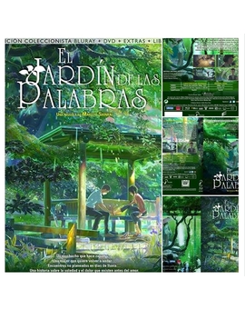 SelectaVisión:Aquí tenéis los diseños ya definitivos de la edición Coleccionista de 'El Jardín de las Palabras'. Además, os incluimos también imágenes de la película.