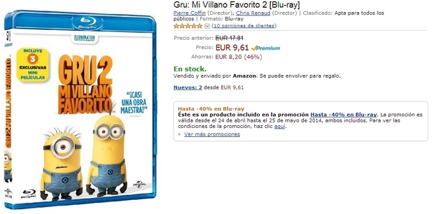 Buen precio Amazon.es Gru: Mi Villano Favorito 2 