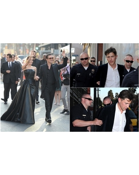 Brad Pitt agredido por un espontáneo en la premiere de #Maléfica.