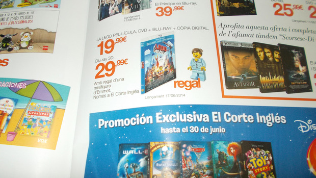 ECI : Al comprar la edición de Lego la película una figura lego de regalo