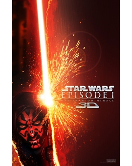 Poster Star Wars episodio 1 3-D