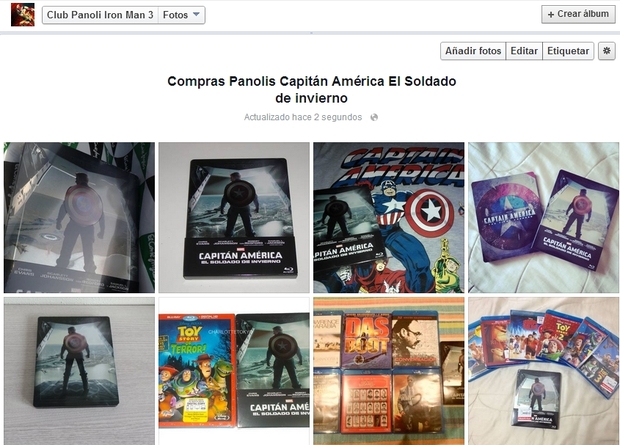Club Panoli Iron Man 3.Compras Panolis Capitán América El Soldado de invierno