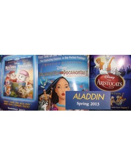 Los Rescatadores...Pocahontas...Aristogatos y Aladdin
