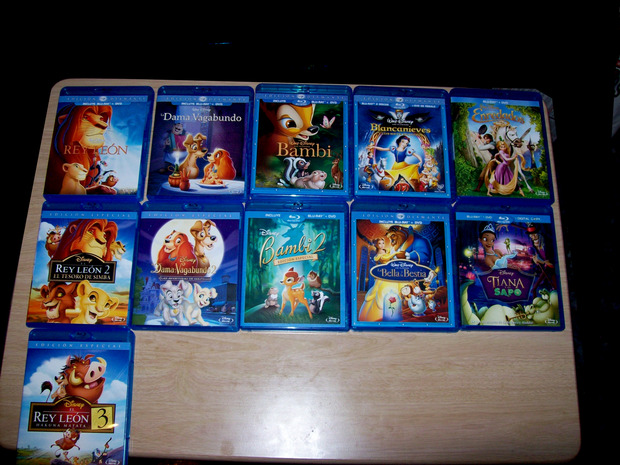 Blu-ray`s Disney Clásicos y Secuelas.