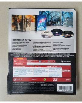Contraportada Edicion Española - Star Wars: El Despertar de la Fuerza - Edición Coleccionista Blu-ray 3D