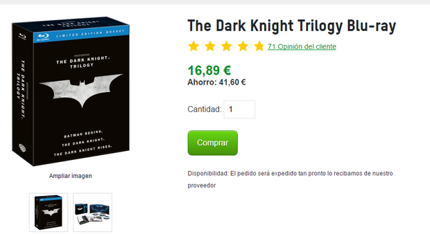 mi primer pedido a zavvi.es. veremos cuanto tarda... y como llega..