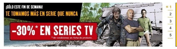 FNAC cambia el 3x2 en series por un 30%