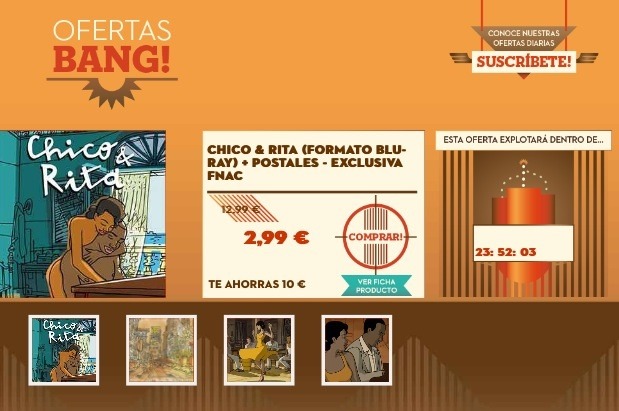 Chico y Rita con postales a 2,99€ en FNAC