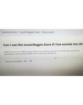 Musicmagpie ya no envia a España