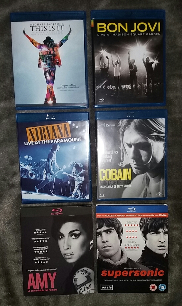 Mis blu ray musicales