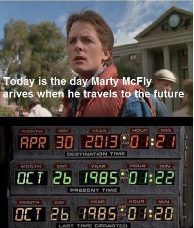 Y llegó (adelantado) el dia de Marty McFly...