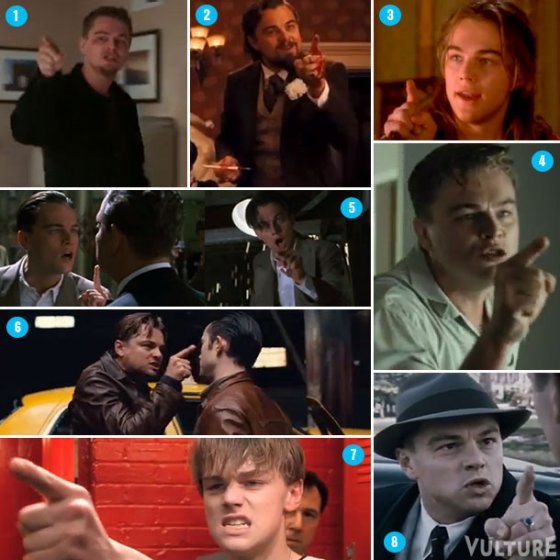 El "dedo" Dicaprio, a que películas pertenecen?