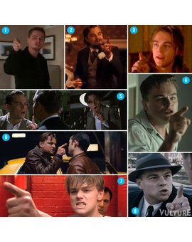 El "dedo" Dicaprio, a que películas pertenecen?