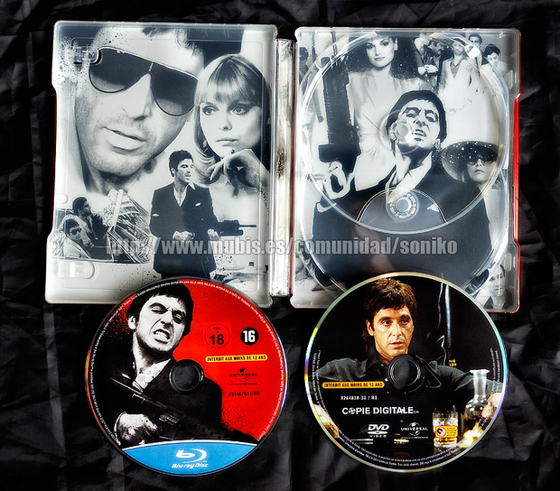 Steelbook de Scarface (Edición francesa) INTERIOR