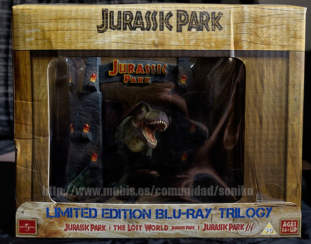 Trilogía Jurassic Park (Edición alemana coleccionista T-Rex) CAJA frontal