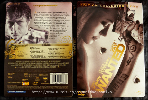 WANTED - STEELBOOK FRANCES (DVD)