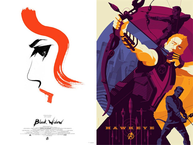 Posters de Los Vengadores diseñados por Mondo