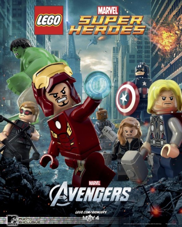 The Avengers (Lego Poster)